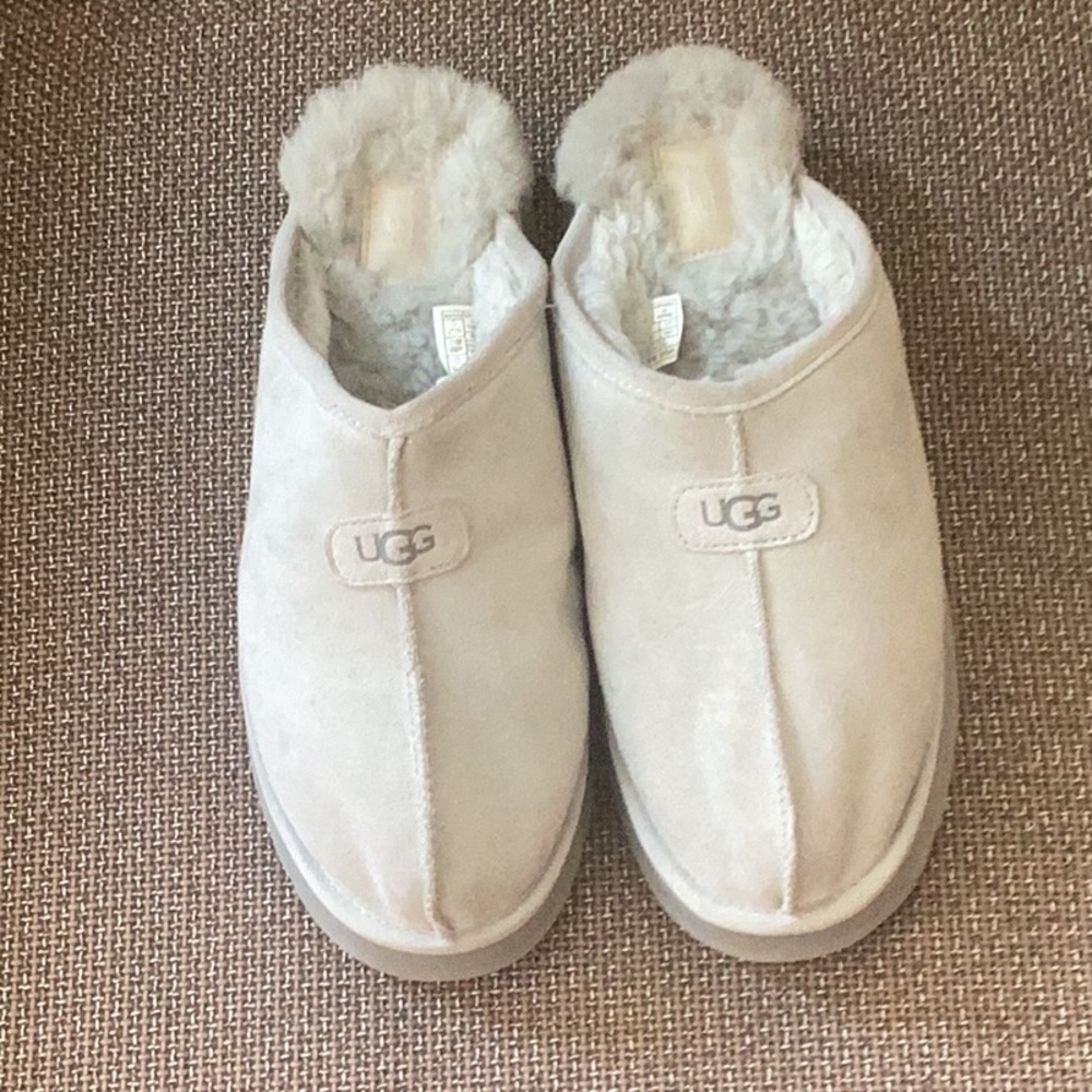 UGG Cream Shearling Slip-Ons